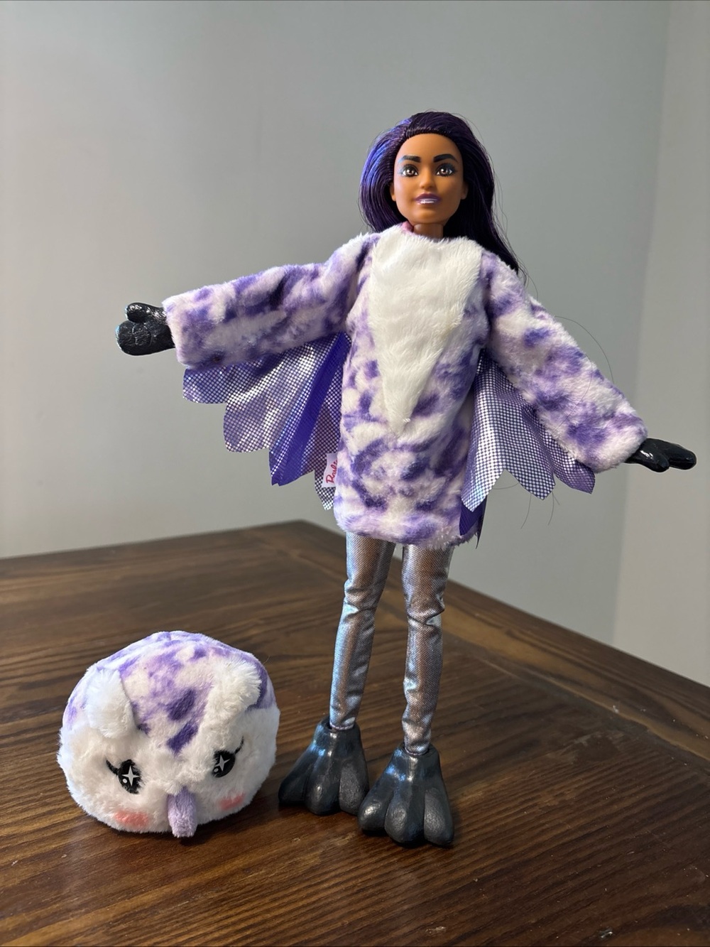 Barbie Cutie Reveal Snowflake Sparkle Owl HJL62 Doll Plush Costume Pet 2022
